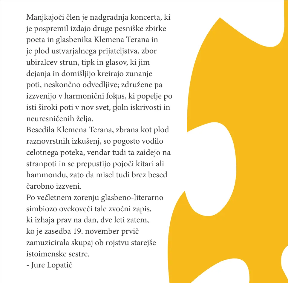 Manjkajoči člen – ovitek 2 od 19