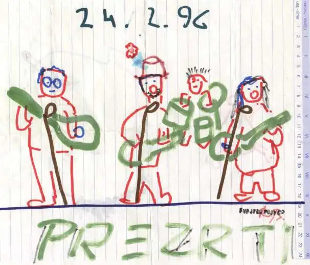 Stojijo: B.Ciperle, M.Bolka, K.Teran; sedi: G.Koritnik