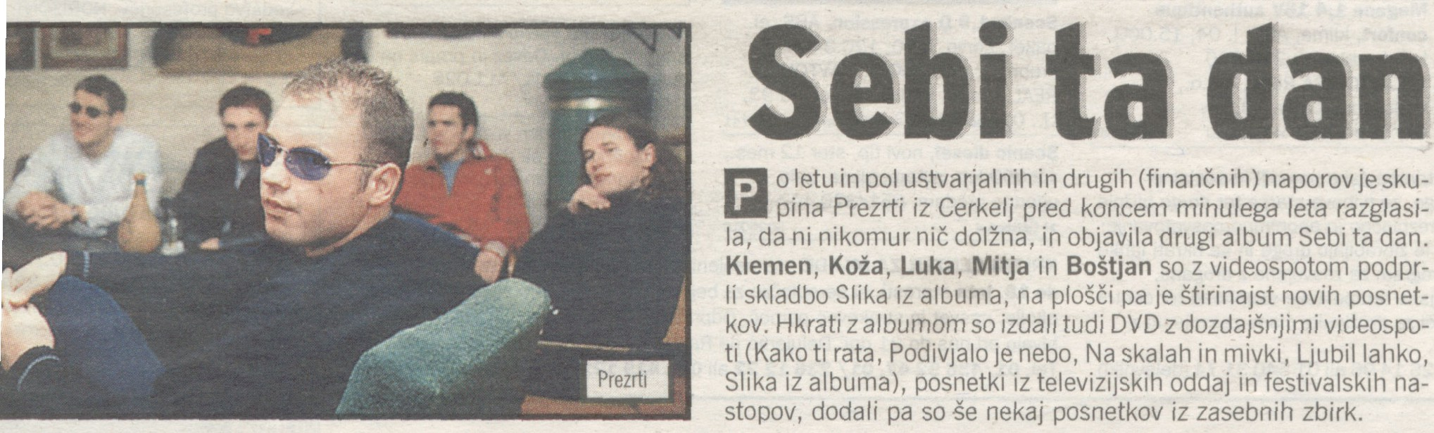 Članek v časopisu Slovenske Novice